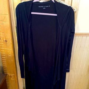 Long black hoodie, sweater for women